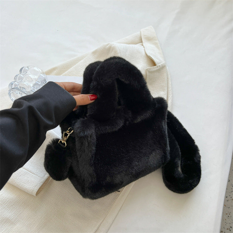 Wholesale Plush Bags Shoulder Crossbody Bags Hand-held Furry Bags