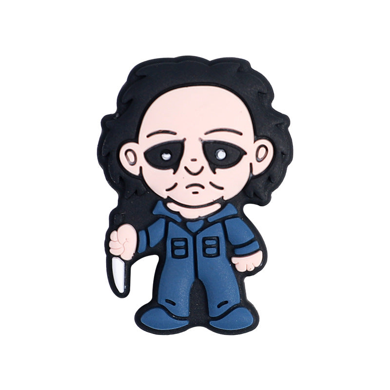 Wholesale  20pcs Halloween silicone beads new dark series loose beads diy bracelet necklace accessories cartoon silicone beads