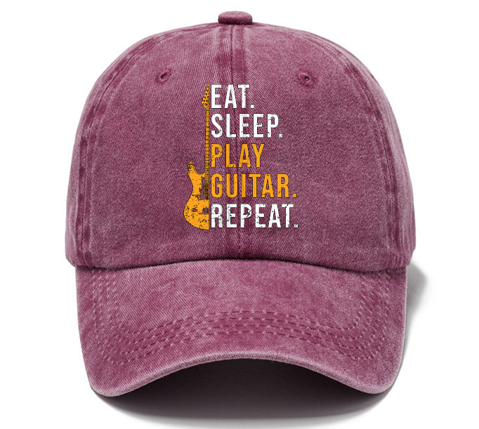 Wholesale Distressed Washed Cotton Printed Soft Top Baseball Cap