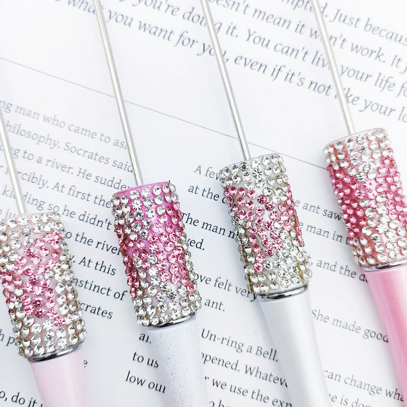 Wholesale Beadable Pens DIY Bow Hand-applied Rhinestone Beadable Pen
