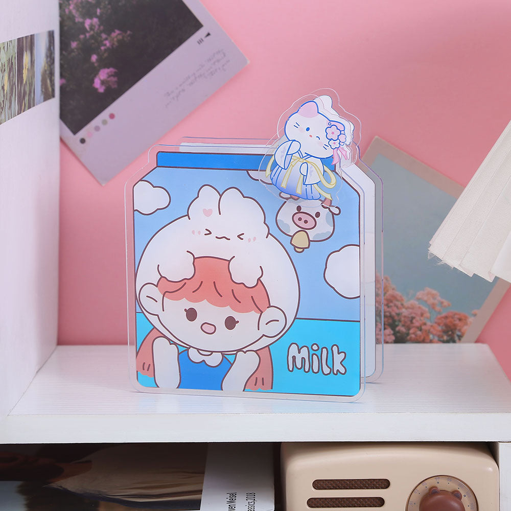 Wholesale  100 pcs Creative Cute Cartoon Acrylic Pen Holder