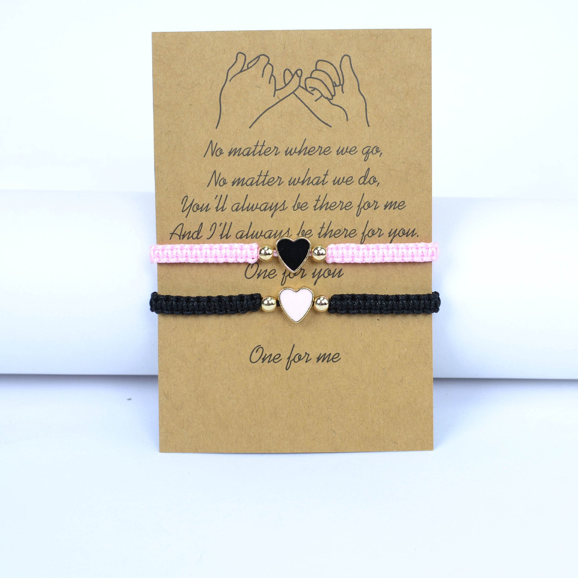 Wholesale  Couple Bracelet Set Flat Knot Woven Love Woven Bracelet