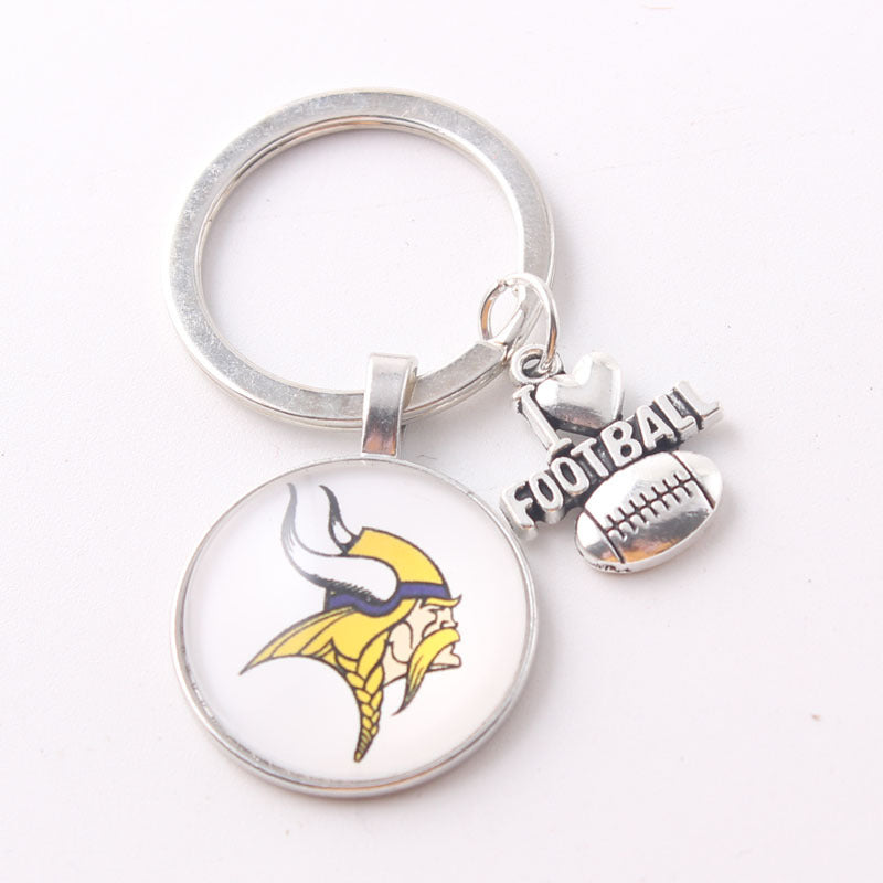 Wholesale I Love Football Team Keychain