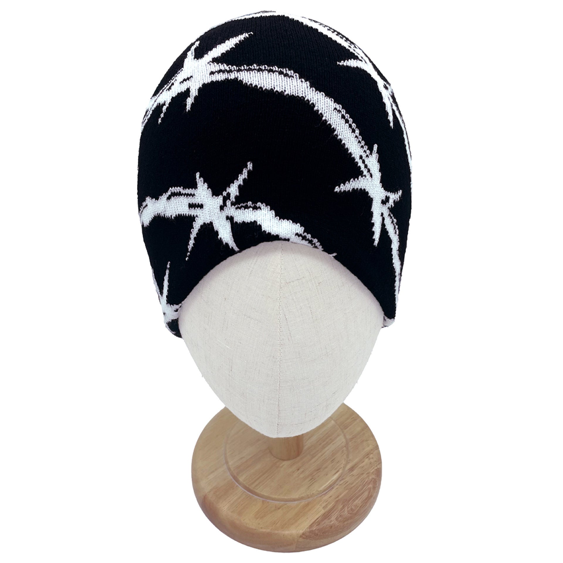 Wholesale Jacquard yarn double-layer knitting Winter Hat