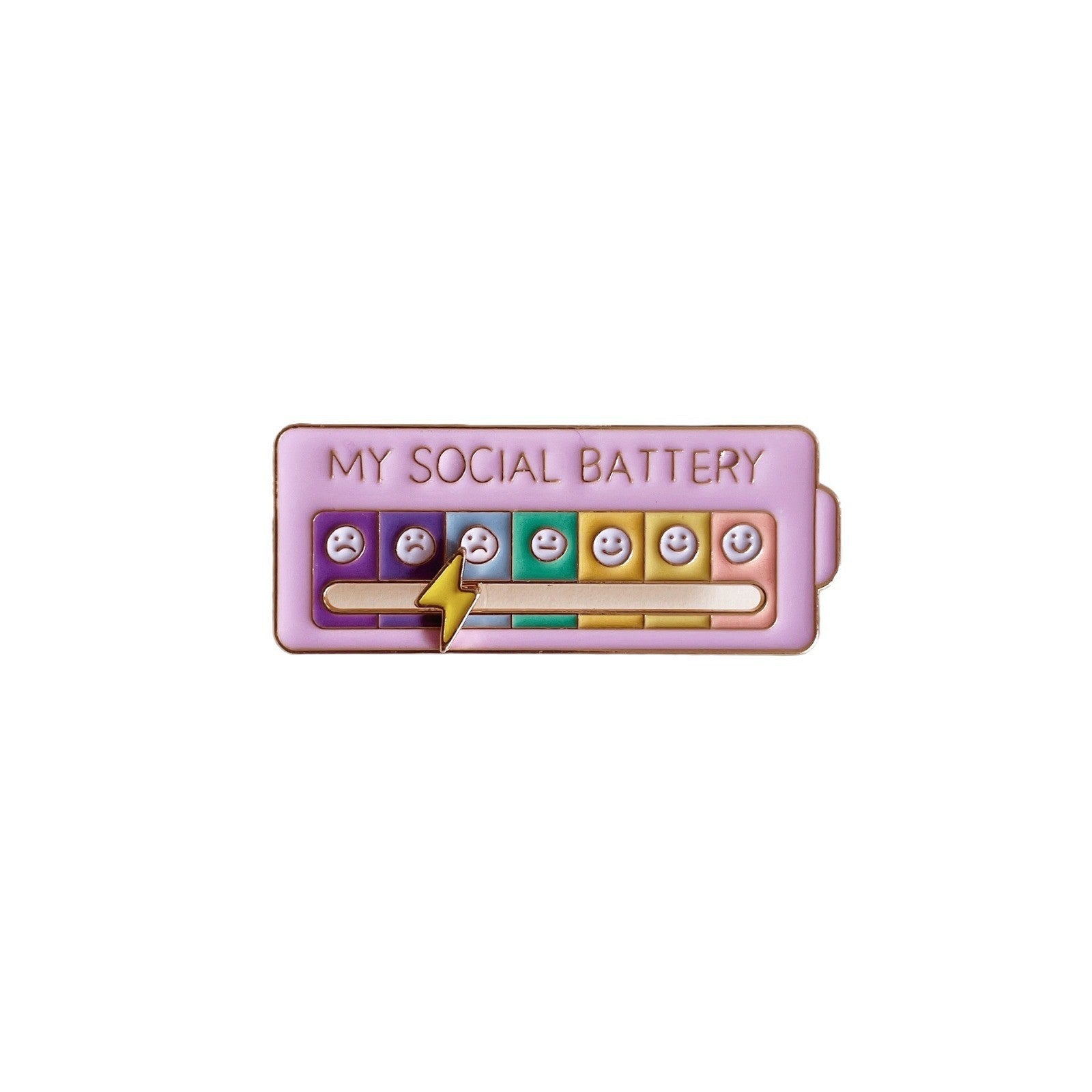 Wholesale Mood Conversion Energy Brooch Personality Slidable Social Power Brooch