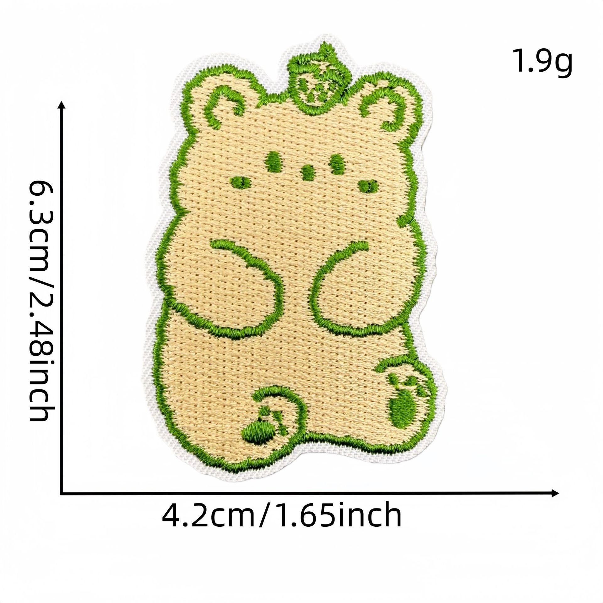 Wholesale Forest Fairy Embroidered Patches Green Macaron Design Iron On Applique Fashion Decorative Gift