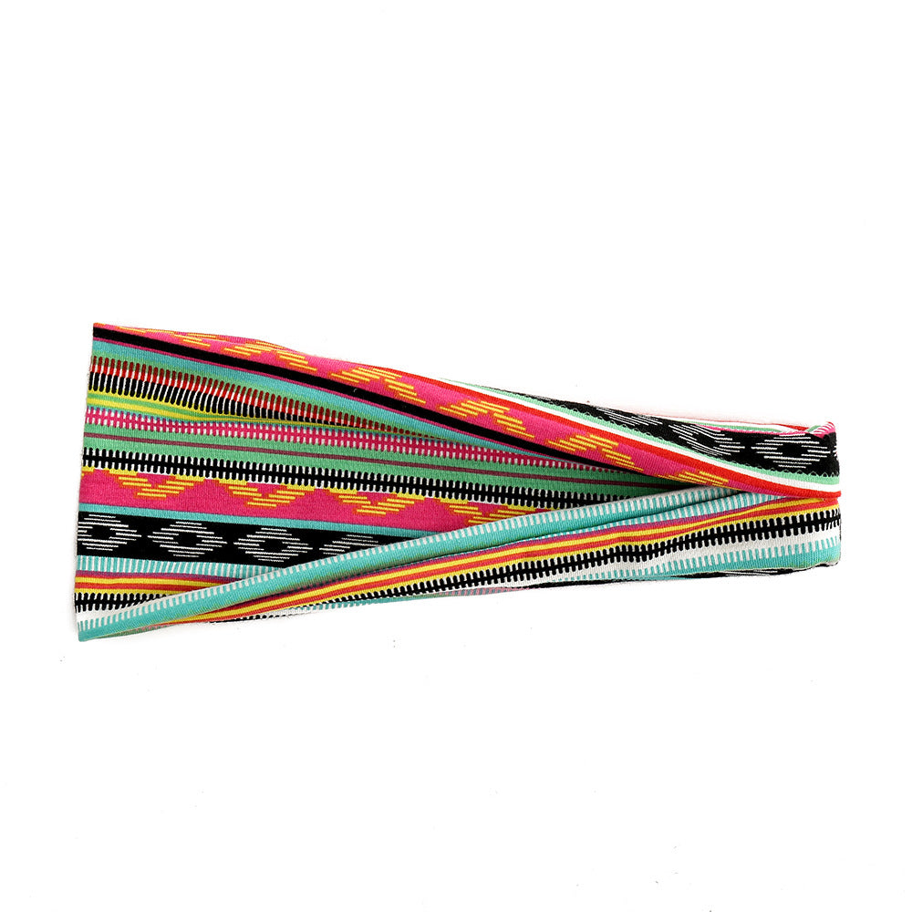 Wholesale Yoga Printed Bohemian Stretch Headband
