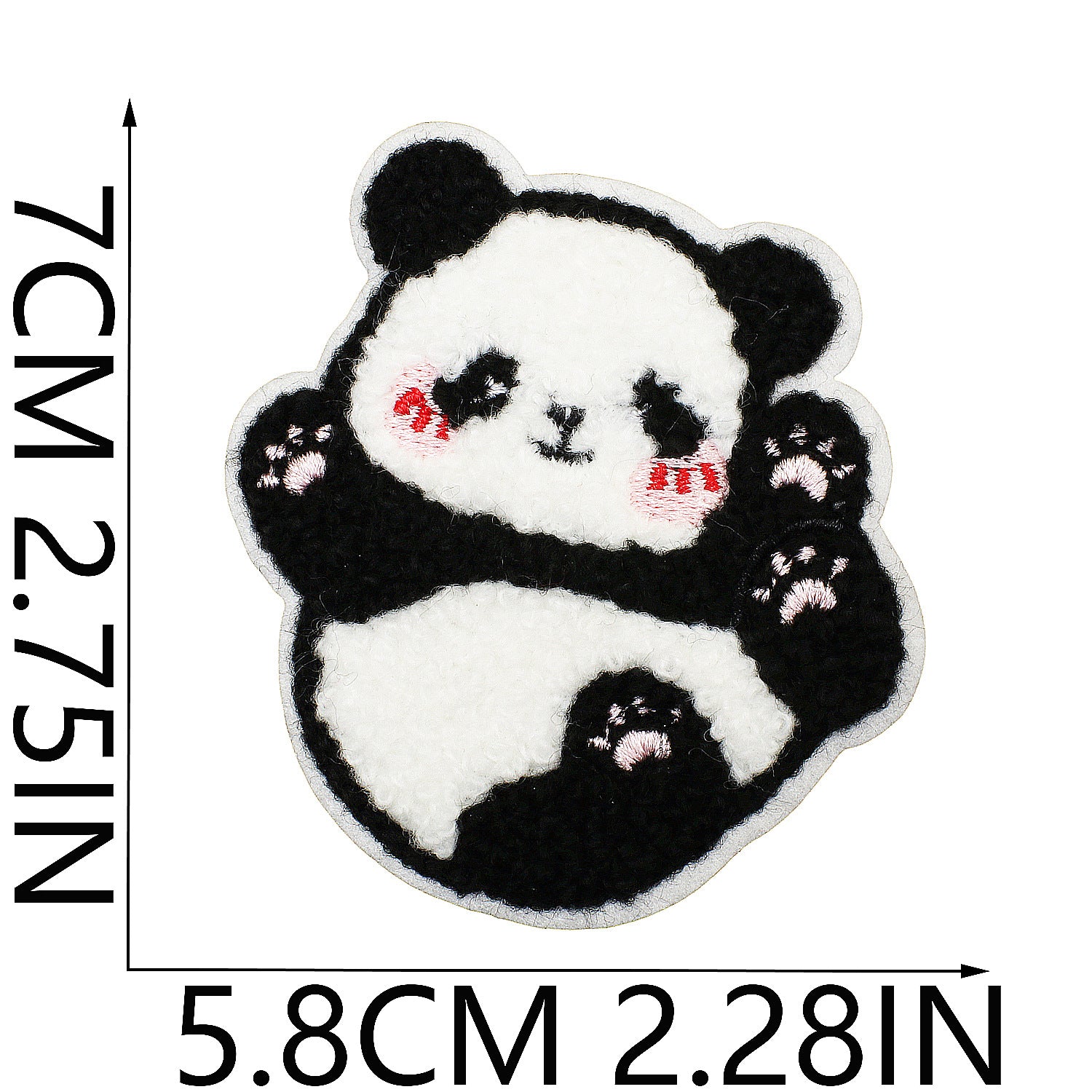 Wholesale Cute Panda Embroidery Patch For Clothing And Bag Decoration DIY Craft Supply Trendy Fashion Accessory For Resale