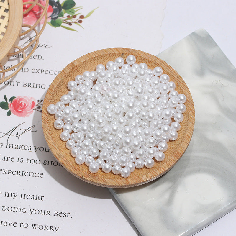 Teneral de 500 piezas IMITICIÓN Pearl Red Red Redon Beads