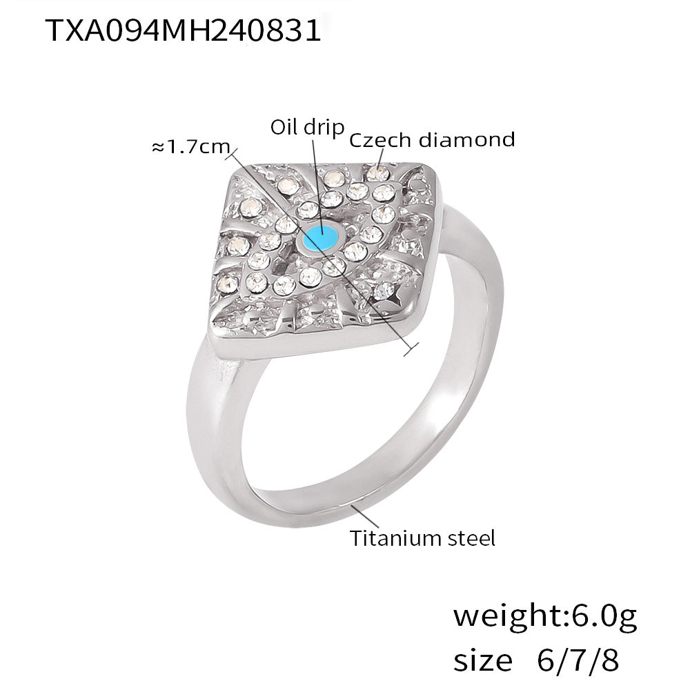 Wholesale 18K gold plated diamond cube pendant clavicle necklace