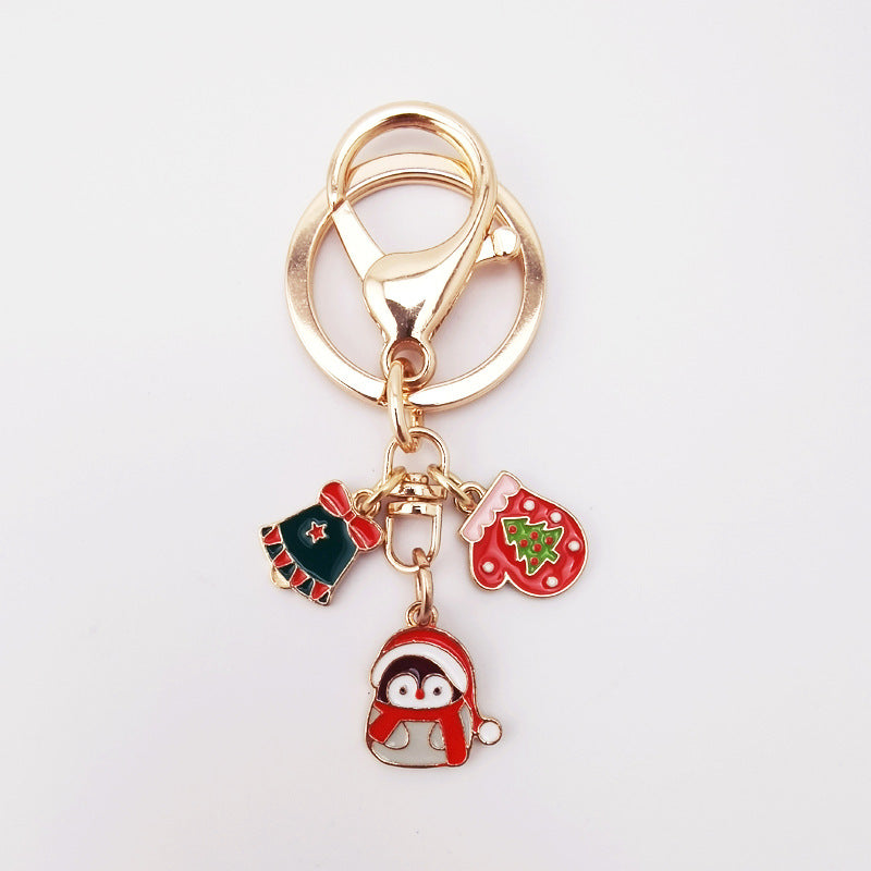 Wholesale Christmas Santa Claus Christmas Tree Keychain