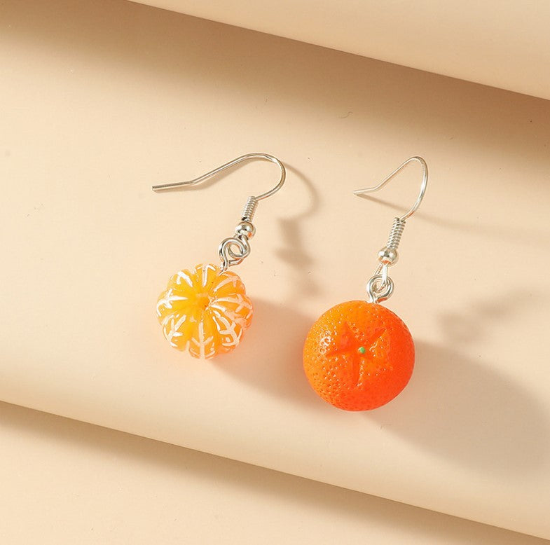 Wholesale Acrylic Fruit and Leaf Pendant Earrings