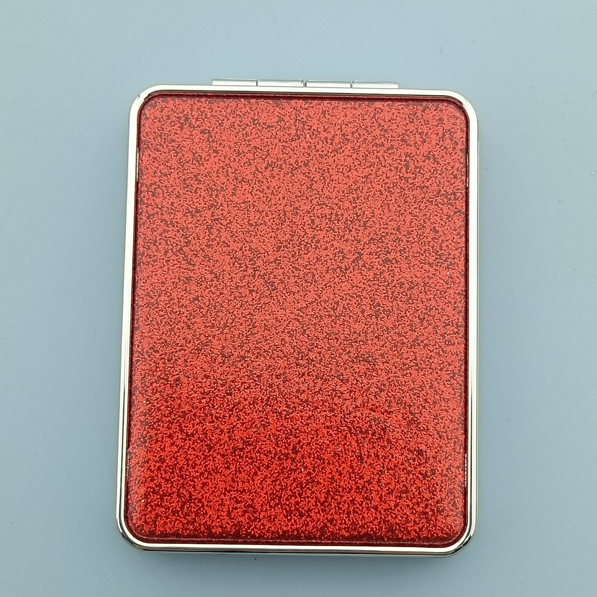 Wholesale Folding Double-sided Glitter PU Leather Color Printing Makeup Mirrors