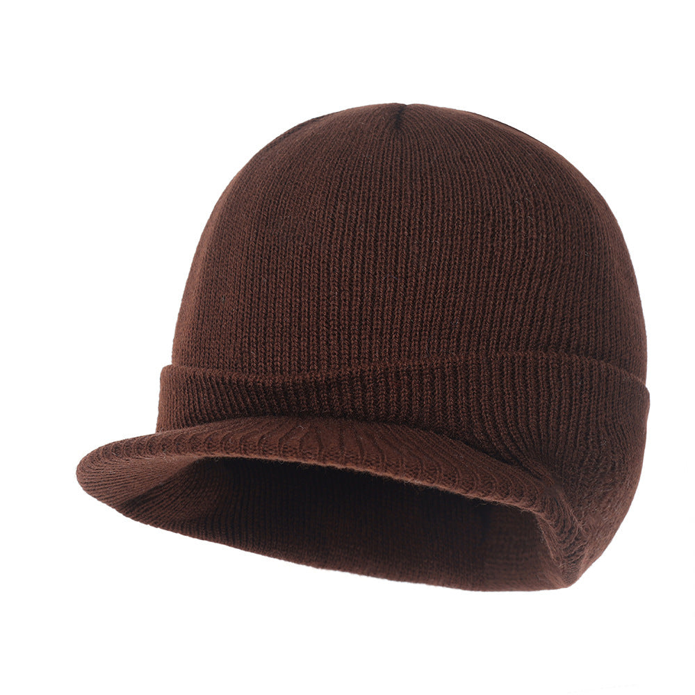 Wholesale Autumn and Winter Warm All-match Wide Brim Cap Beanie