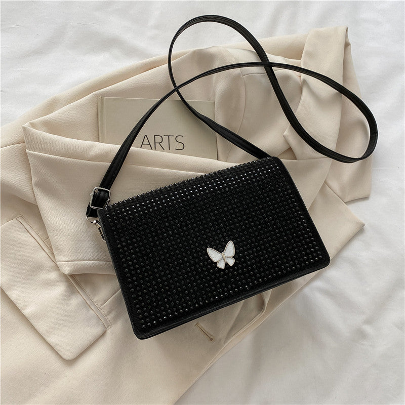 Wholesale PU Rhinestone Butterfly Bag