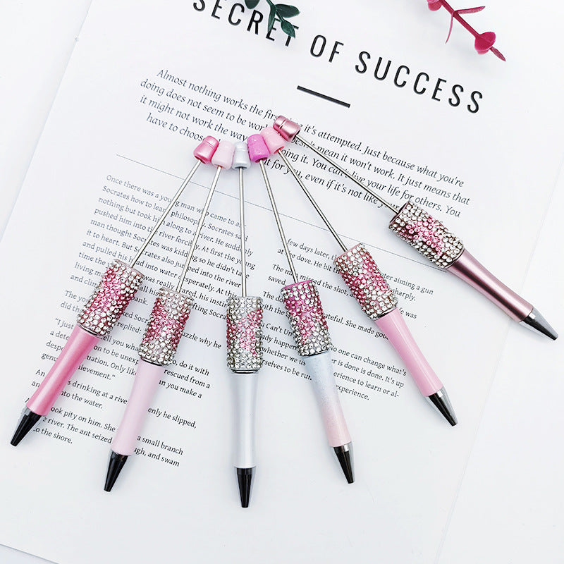 Wholesale Beadable Pens DIY Bow Hand-applied Rhinestone Beadable Pen