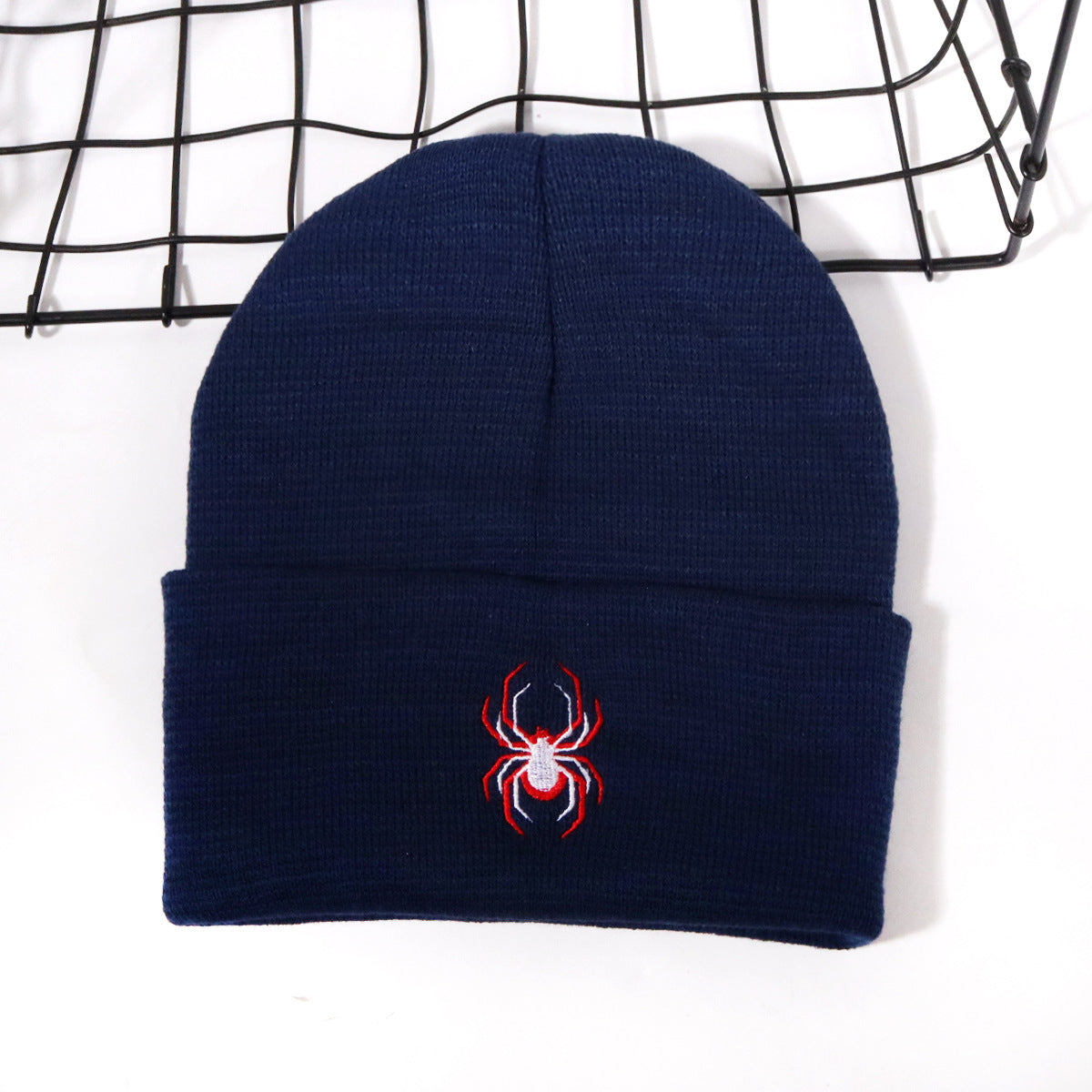 Wholesale Personalized Trend Spider Embroidery Pattern Casual Versatile Beanie