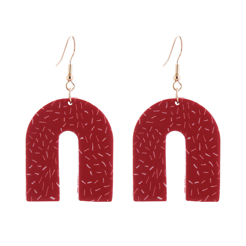 Wholesale Christmas Series Soft Clay Christmas Tree Earrings
