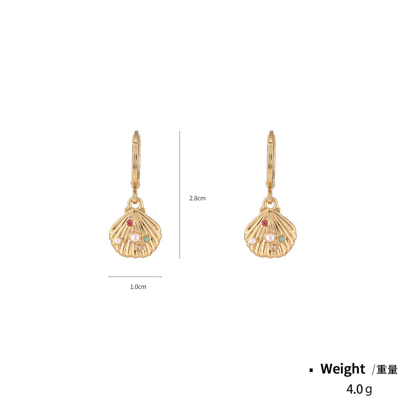 Wholesale Colorful Shell Pearl Necklace