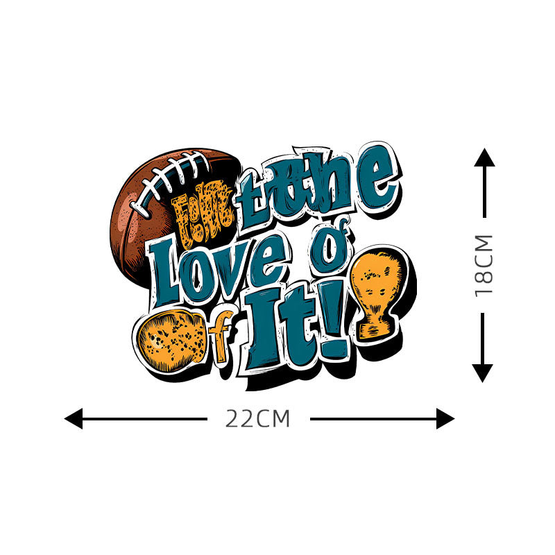 Wholesale rugby jersey UV DTF ready-to-use transfer stickers