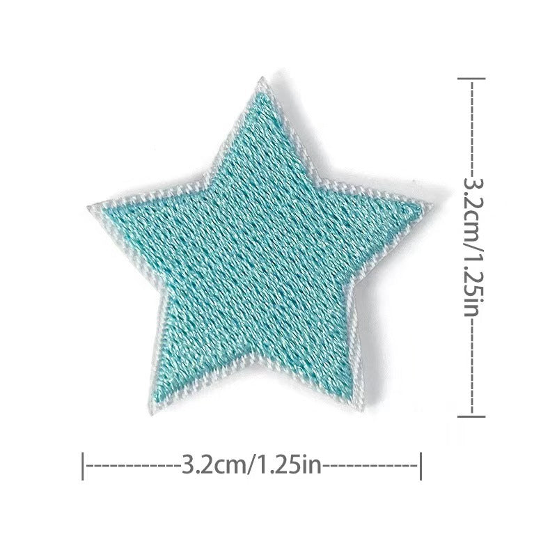 Wholesale Embroidered Star Patches 36 Pack Sew On Appliques For Clothing And Towels Fashion Accessory DIY Gift Resale