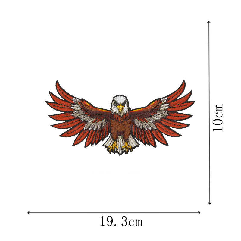 Wholesale 12 Pcs Eagle Motorcycle Embroidered Patches Large DIY Sew On et Badge Chic Fashion Biker Decor Gift For Resale
