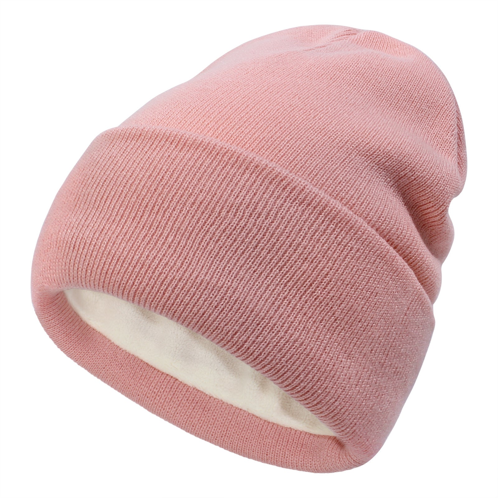 Wholesale Knitted Plus Velvet Warm Wool Solid Color Baita Casual Pullover Hat