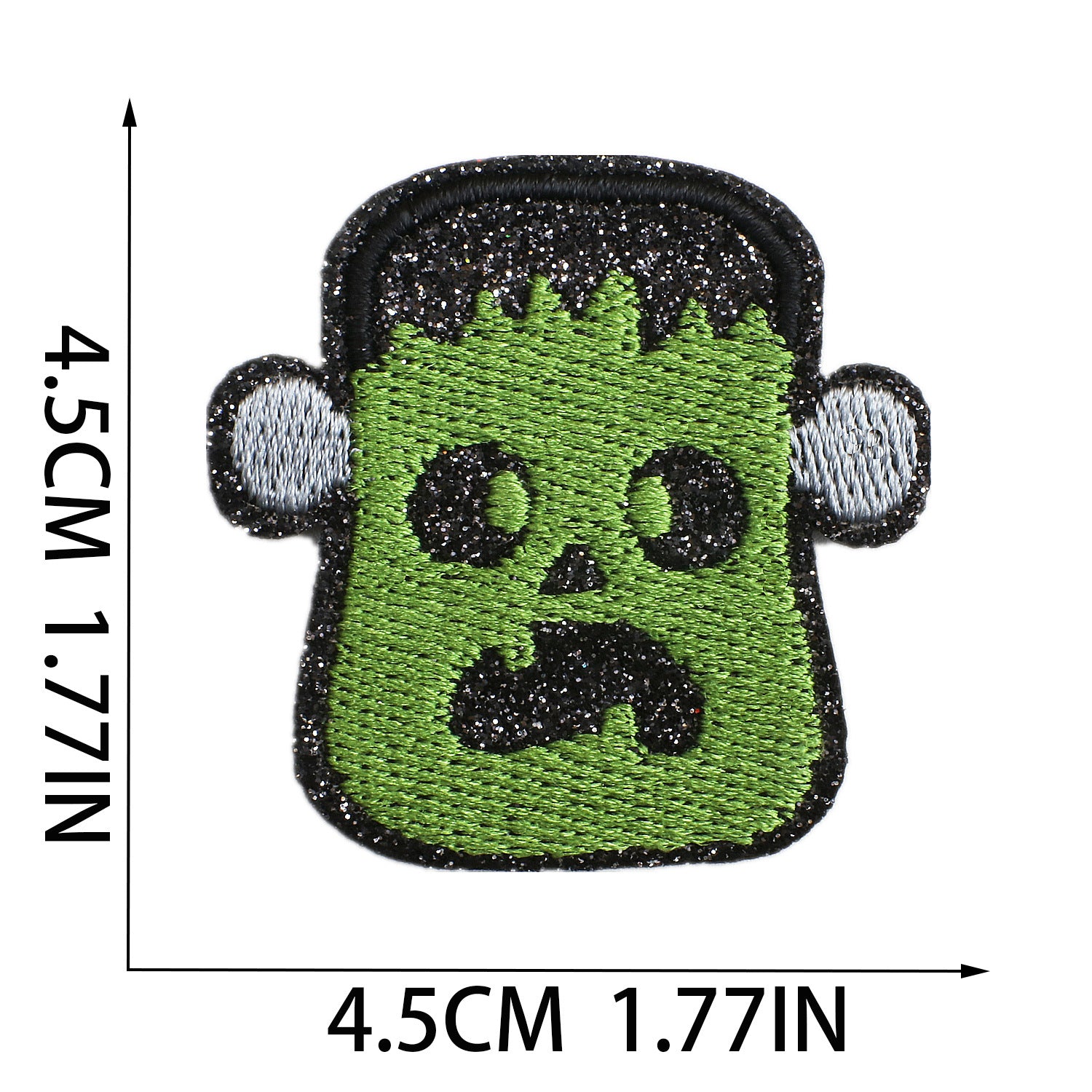 Wholesale Glitter Embroidered  Patch Ghost Skull Witch Cartoon DIY Fashion Accessory For Clothing Party Resale