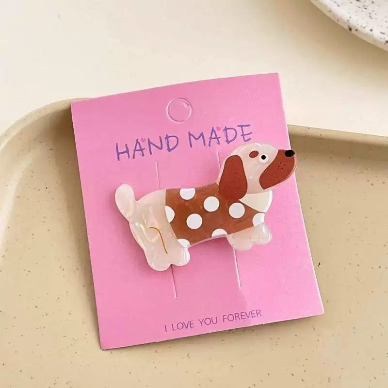 Wholesale Cute Puppy Hair Clip Cartoon Creative Realistic Kitten Hair Clip