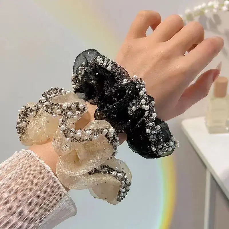 Wholesale Full diamond ball head temperament high-end hair ring