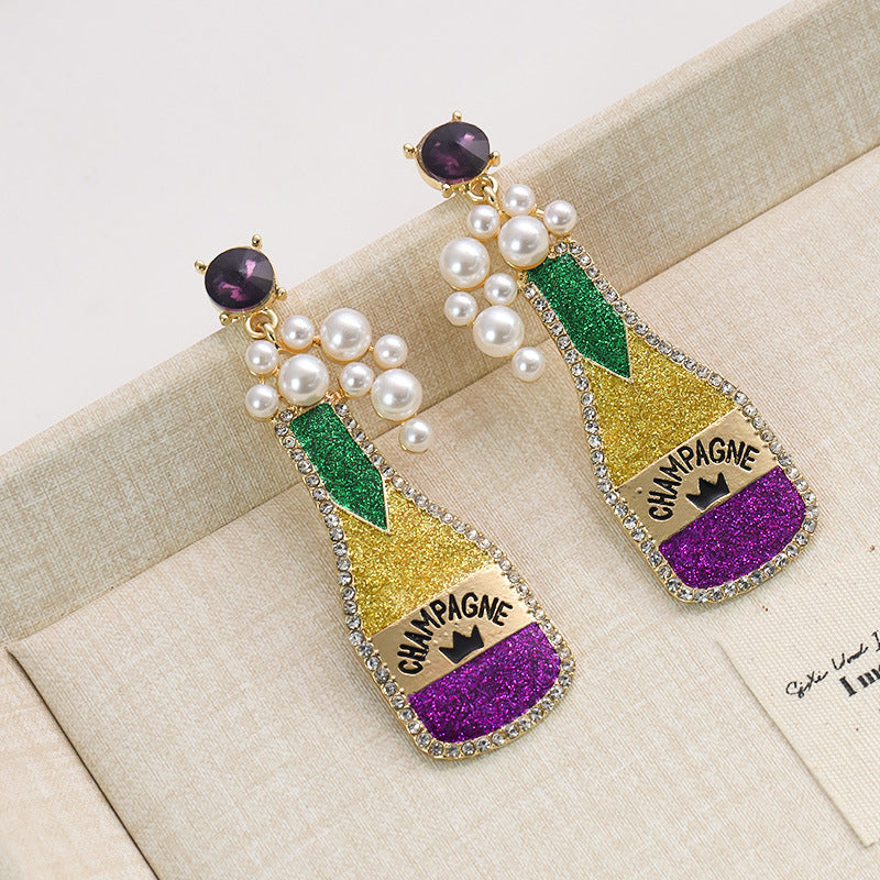 Wholesale Carnival Color Niche Design Sense Earrings for Women