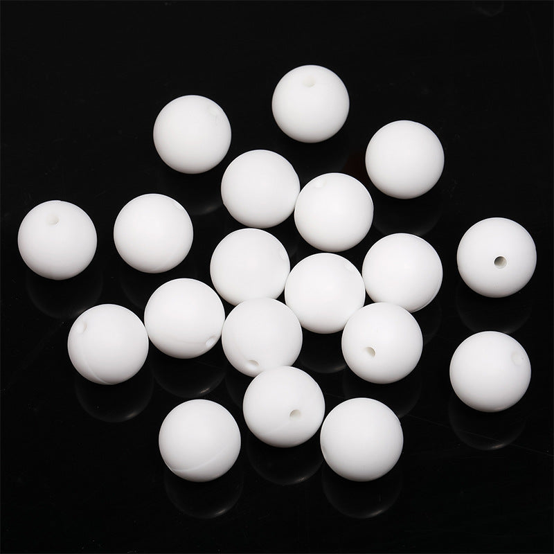 Wholesale Random 50pcs/pack  Silicone multi-color beads
