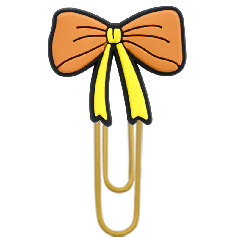 Wholesale Random 50pcs Cartoon bow student paper clip bookmark