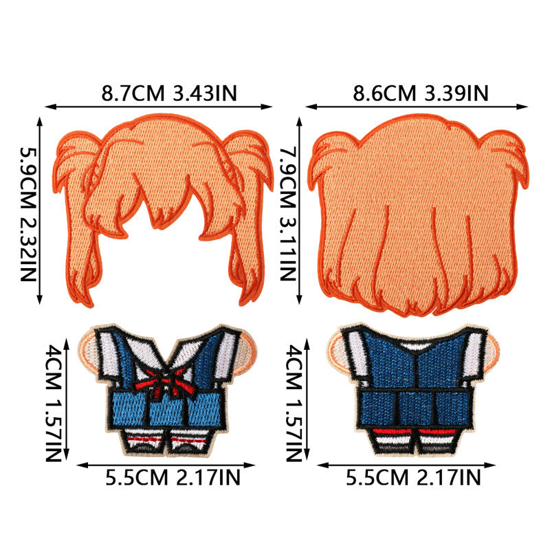 Wholesale Cute Anime Embroidery Patches DIY Sew On Cloth Patches For Clothing And Bags Fashion Accessory Gift For Crafting Resale