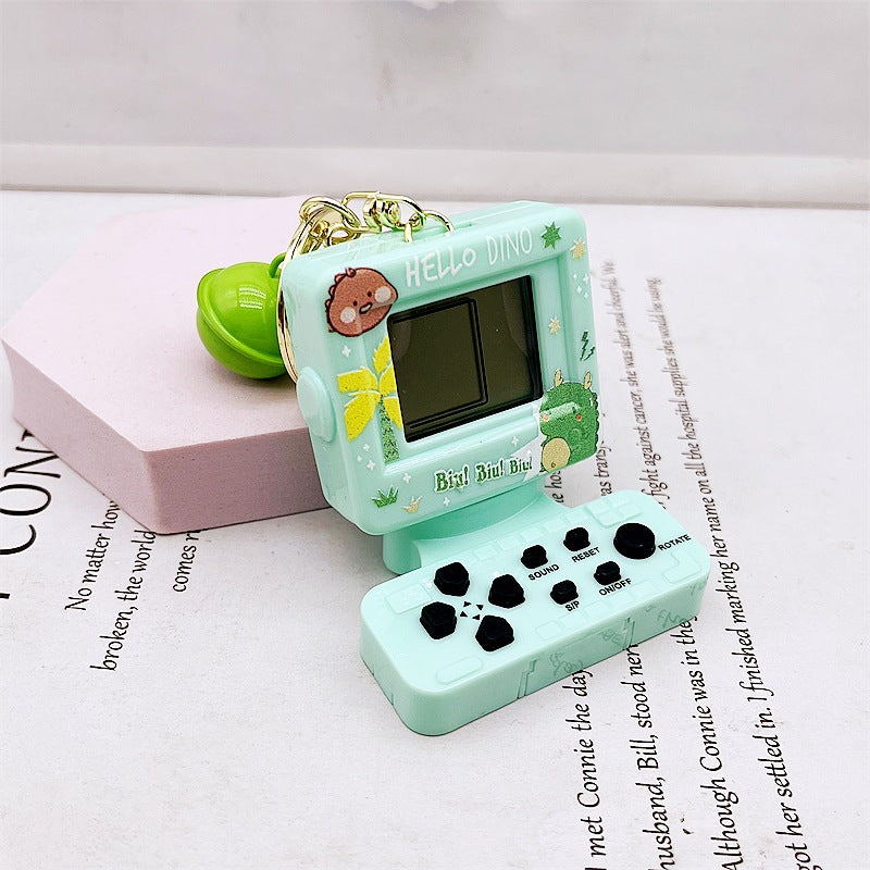 Mini Keychain de la consola de juego Handheld Mini de ABS Tetris.