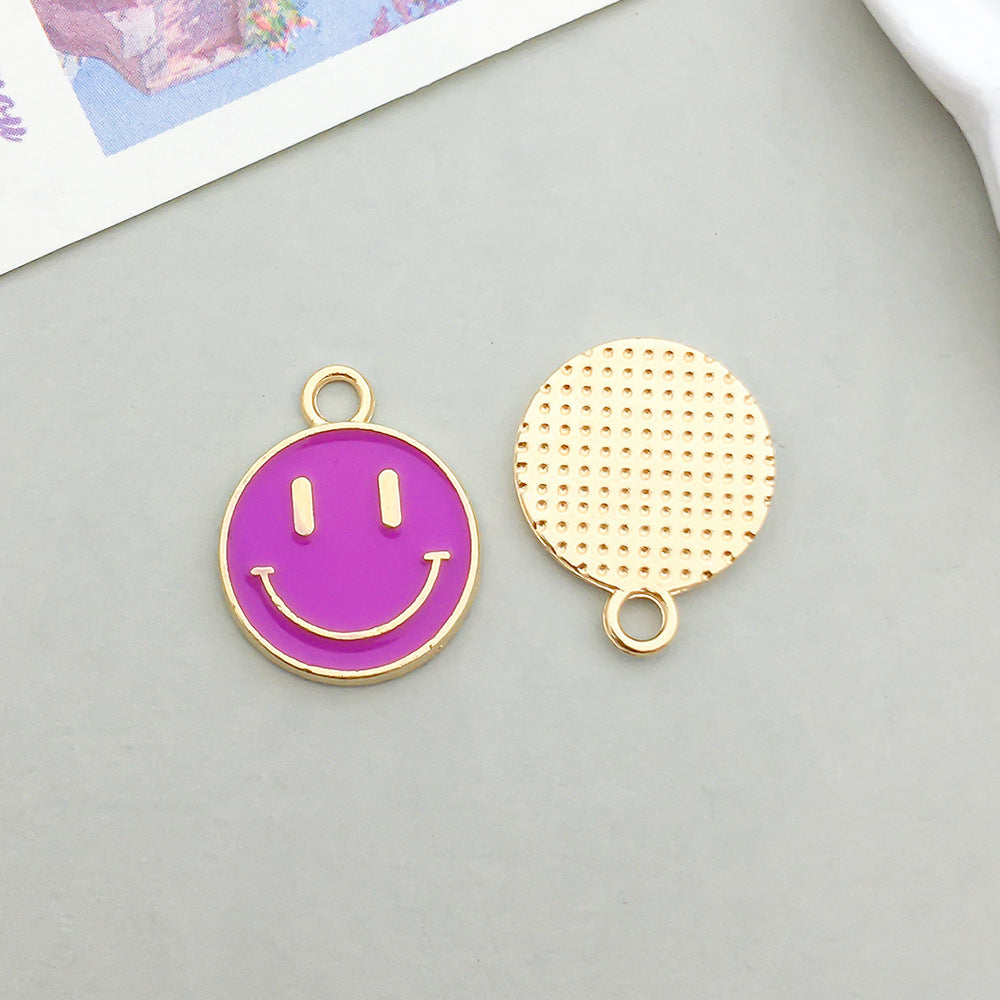 Wholesale Mix 30 Purple Drip Oil Alloy Cute Cartoon Simulation Animal Pendant