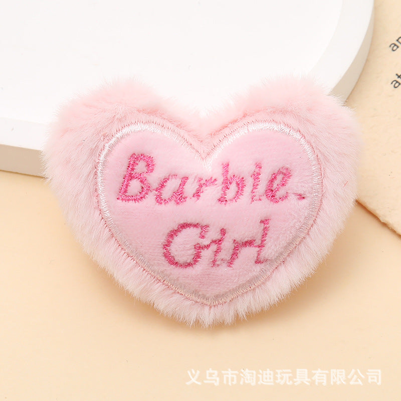 Wholesale 5pcs Plush Love Red Heart Love Children' s Hat Slippers Clothes Brooch