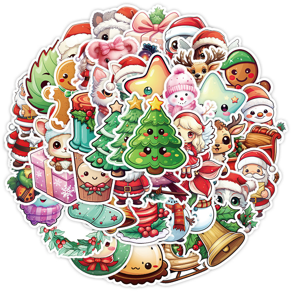 Wholesale 50pcs Christmas Graffiti Stickers