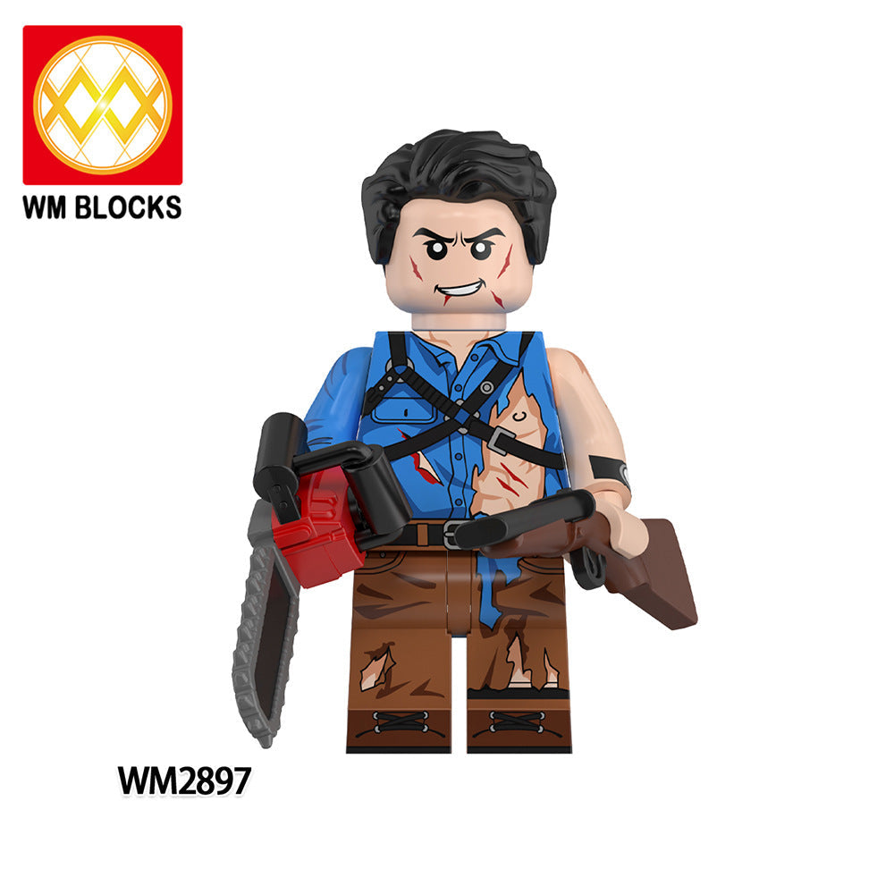 Wholesale Building Blocks Minifigures Horror Series Ghost  Figure Building Blocks Toy Bag