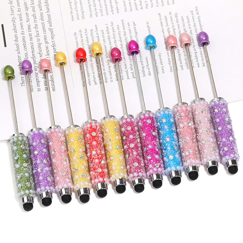 Wholesale 5pcs/pack Touch screen pearl sugar beadable pen
