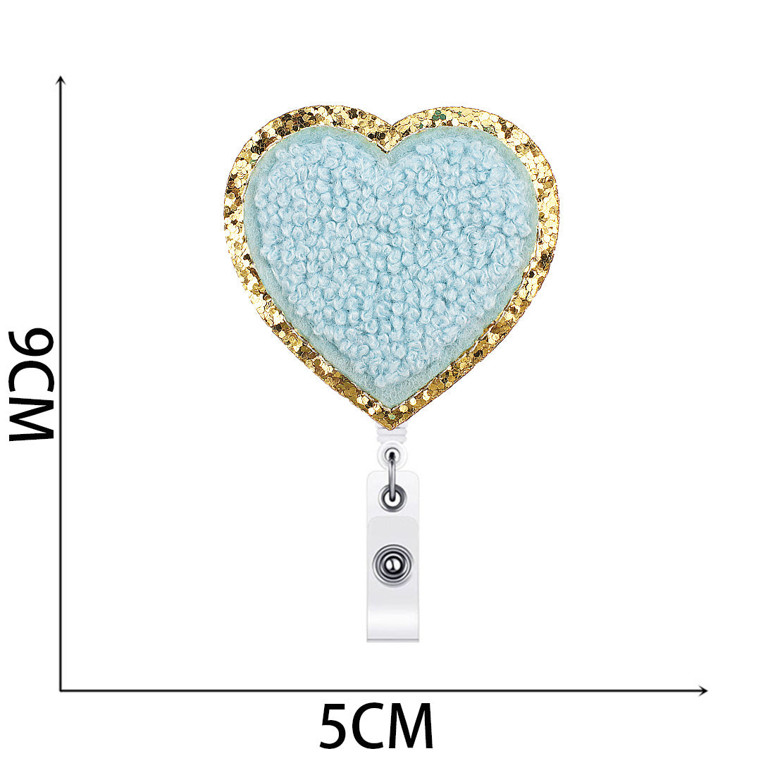 Wholesale towel embroidery love easy pull-up button embroidery cloth stickers