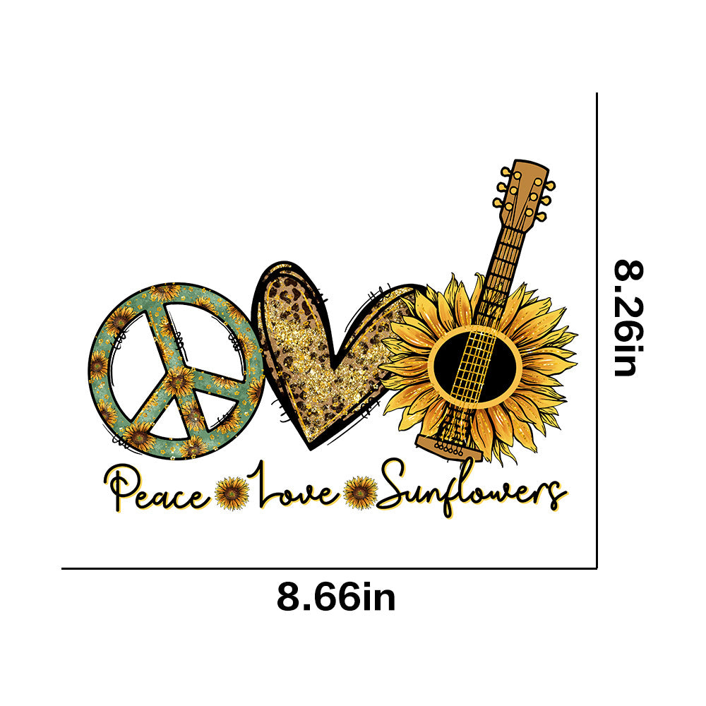 Wholesale 10pcs Butterfly and sunflower print UV DTF Ready to Press Transfers Wraps