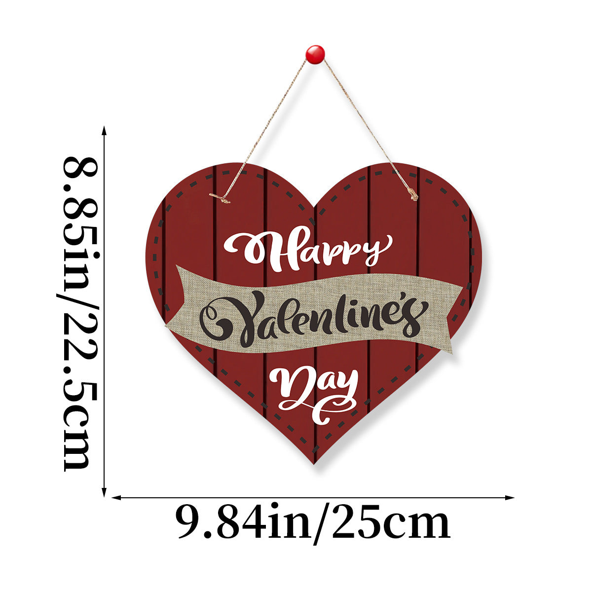 Wholesale of Paper Valentine's Day Party Decorations, Love Signs, Happy Valentine's Day House Signs