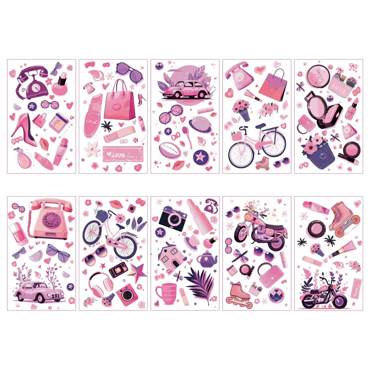 Wholesale 10pcs/sheet Children's cartoon little monster cute tattoo sticker