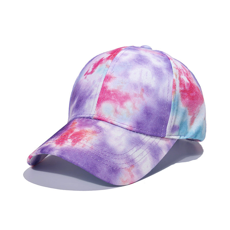 Wholesale Hip Hop Visor Tie Dye Polyester Baseball Cap