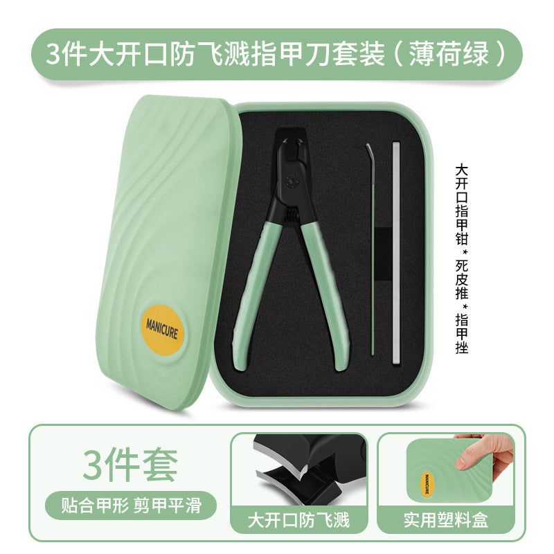 Wholesale Large Opening Nail Clipper 3 Piece Set Stainless Steel Nail Clipper Set for Home Use