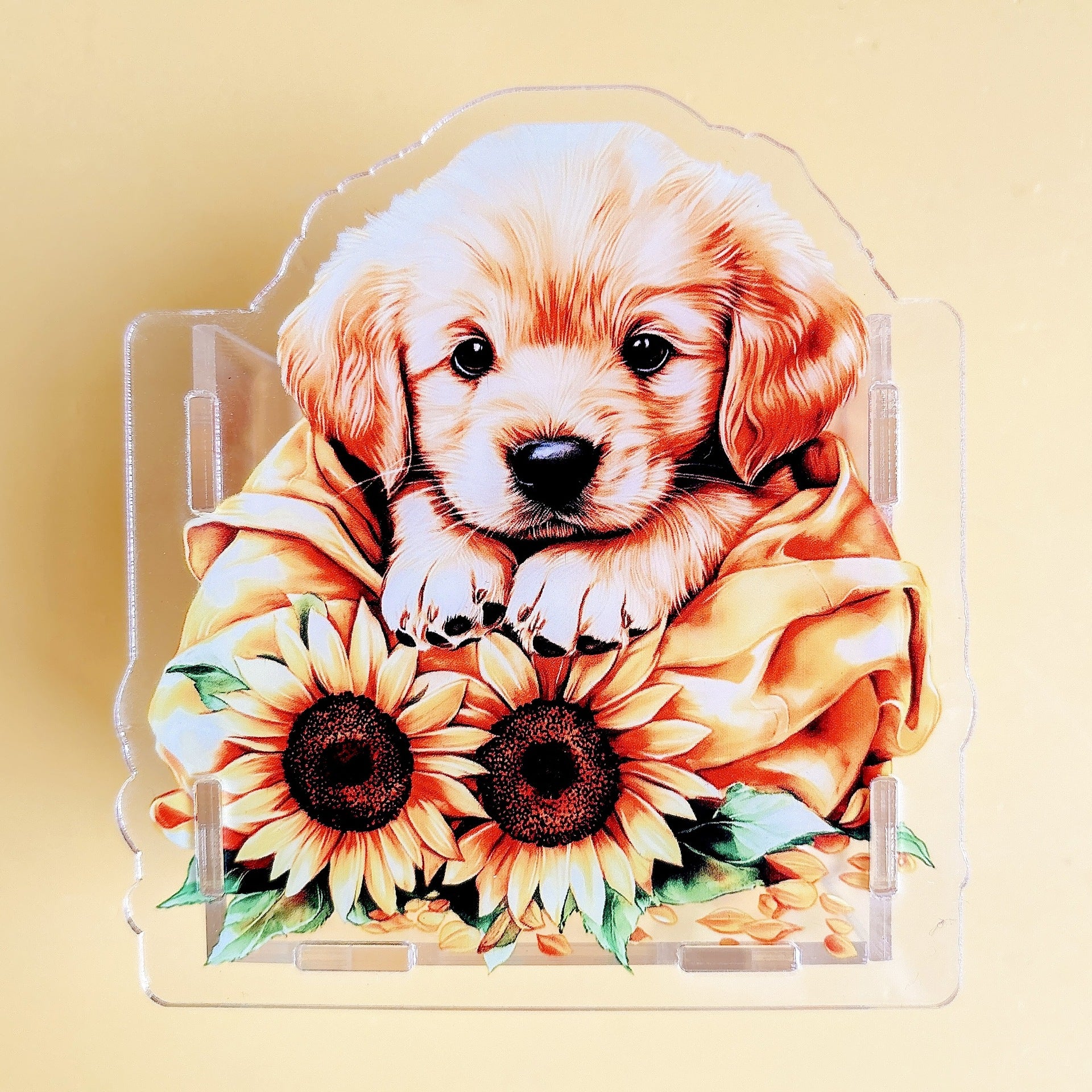 Wholesale Cute cat dog and cow animal acrylic pen holder OLY Exclusive