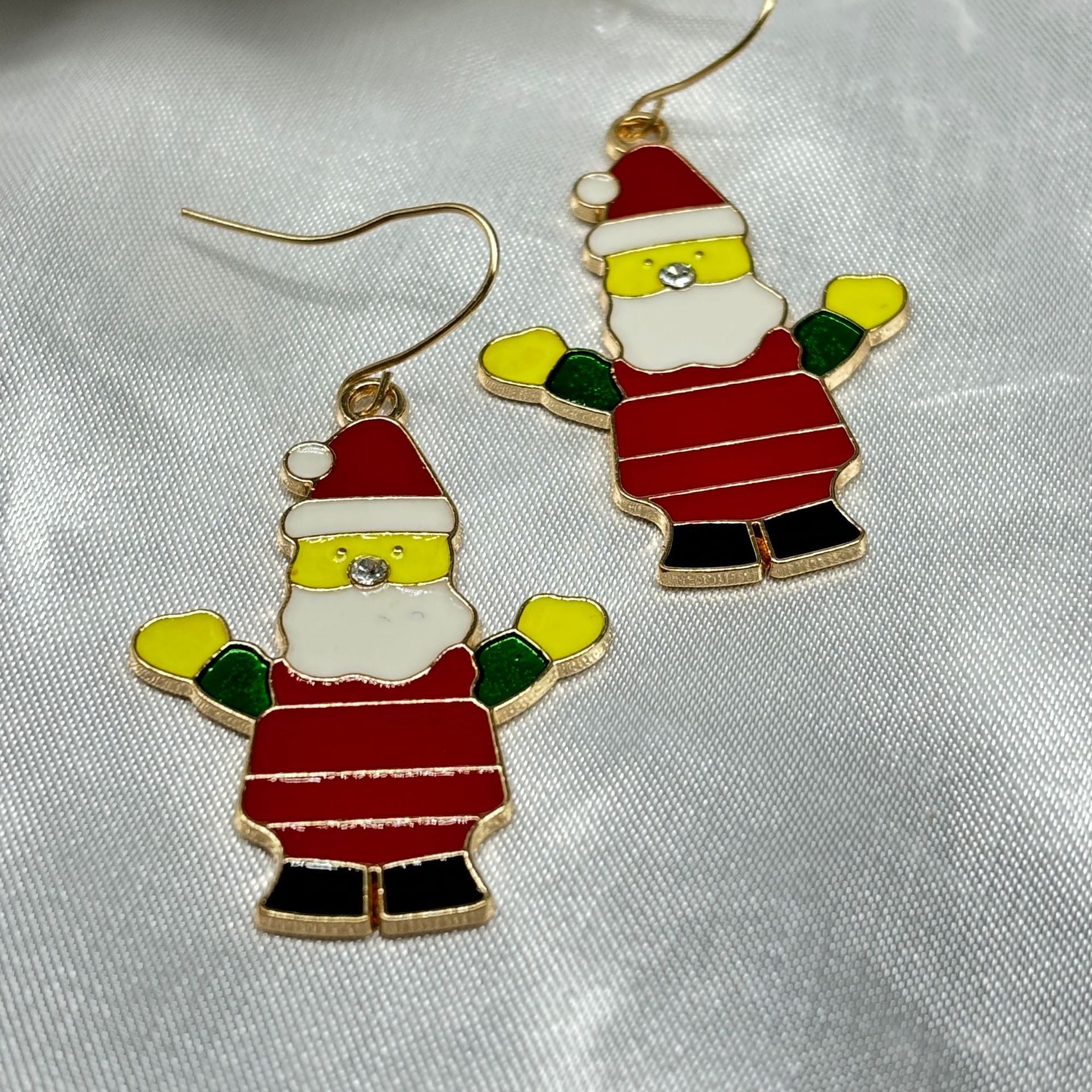 Wholesale Christmas Stocking Snowflake Earrings