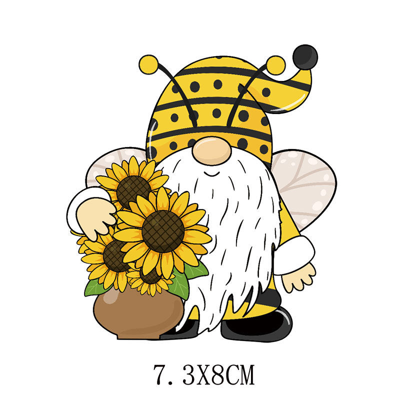 Wholesale 5pcs/pack  Sunflower heat transfer sticker pattern   UV DTF Ready to Press Transfers Wraps