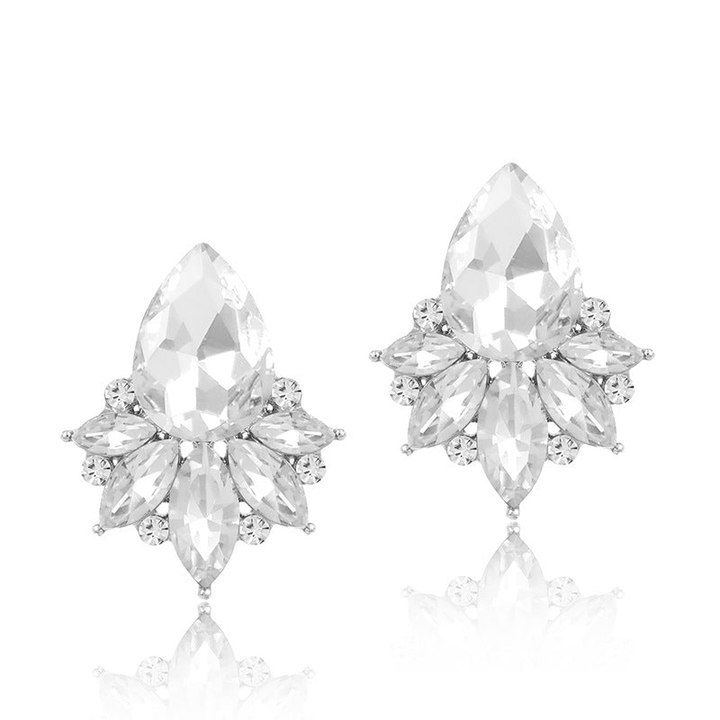 Pendientes de aleación de zinc multicolor al por mayor